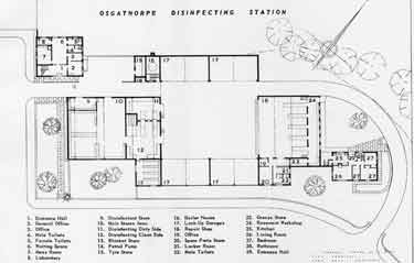 Plan of Osgathorpe Disinfecting Station, Osgathorpe Road.