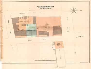 Sale plan for property fronting to Broad Land and Upper Gell Street