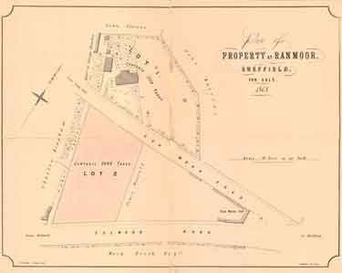 Plan of property at Ranmoor, Sheffield, for sale