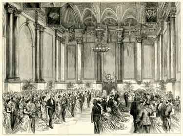 Royal visit to Sheffield - ball at the Cutler's Hall given by the Mayor to the Prince and Princess of Wales