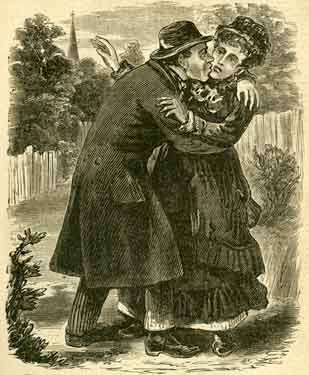 Charles Peace or The Adventures of a Notorious Burglar: Peace threw his arms around Nell's neck and imprinted a kiss on her ruby lips