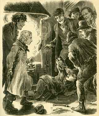 Charles Peace or The Adventures of a Notorious Burglar: Alf gave his assailant a blow, which sent him reeling