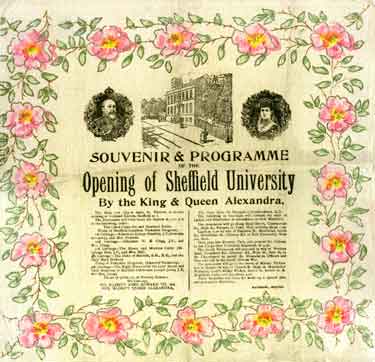 Souvenir of the royal visit of King Edward VII and Queen Alexandra to open the University of Sheffield