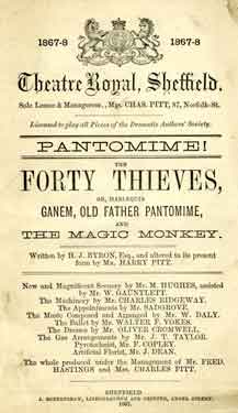 Theatre Royal - the pantomime The Forty Thieves or, Harlequin Ganem, Old Father Pantomime, and The Magic Monkey