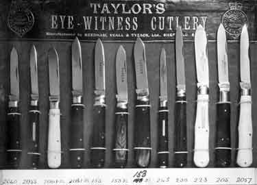 Taylor's Eye-Witness Ltd., knives, c. 1900