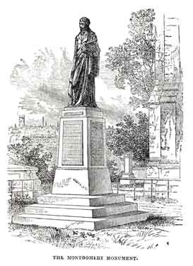 Statue of James Montgomery in Sheffield General Cemetery, Cemetery Avenue, Sharrow