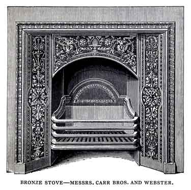 Bronze stove, Carr Brothers and Webster