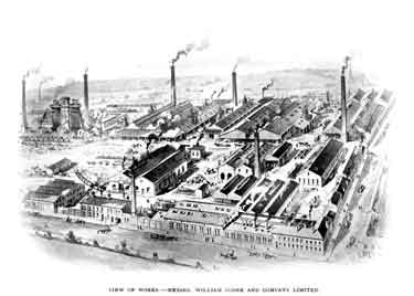 William Cooke and Co. Limited, The Tinsley Steel, Iron and Wire Rope Works, junction of Washford Road and Attercliffe Road