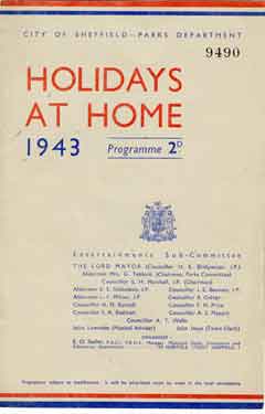 Official Programme, City of Sheffield Holidays at Home