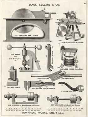 Slack Sellars and Co., wrenches, spanners, presses etc.