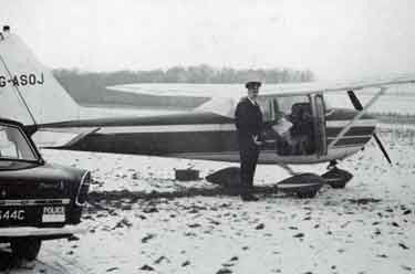 Sheffield City Police assiting a civil aircraft
