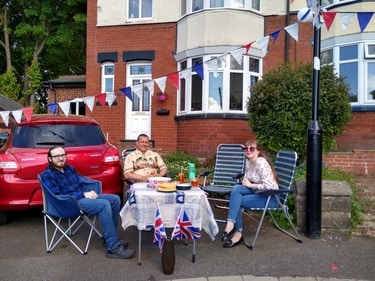 VE Day 75th anniversary afternoon tea, Roxton Road