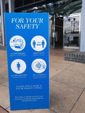 Covid-19 pandemic: Meadowhall Shopping Centre, safety notice