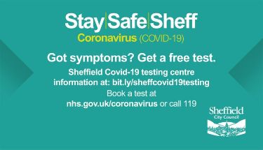 Covid-19 pandemic:  Sheffield City Council graphic - Stay Safe Sheff