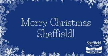 Sheffield City Council graphic - Merry Christmas Sheffield!