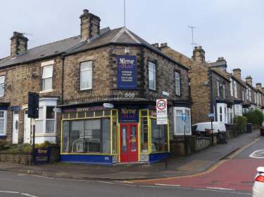 Mirror Mad, picture framers and mirror shop, No. 508 Abbeydale Road, junction of (right) Glen Road