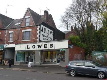 Lowes, paint and wallpaper suppliers, No. 624 Abbeydale Road 