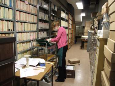 Teresa Januszonok, Senior Conservator, Sheffield Archives, 52 Shoreham Street