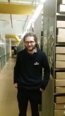 Archivist Benjamin Longden, Archives and Local Studies Dept., No. 52 Shoreham Street