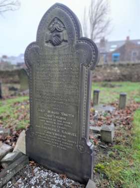 Burngreave Cemetery: gravestone of William Smith, Caroline Dack, Lily Maud Smith Cawthorn and Frederick Samuel Cawthorn