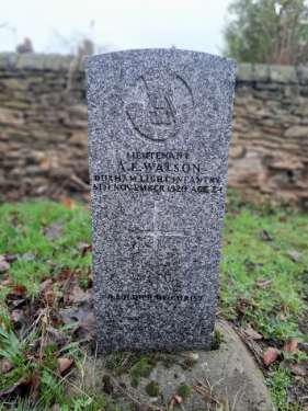 Burngreave Cemetery: gravestone of Lieutenant Albert Edward Watson, Durham Light Infantry, 6 Nov 1920, aged 24