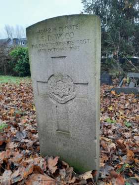 Burngreave Cemetery: gravestone of 4346294 Private Samuel David Wood, East Yorkshire Regiment, 14th Oct 1943