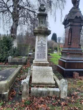 Burngreave Cemetery: Hawley family gravestone