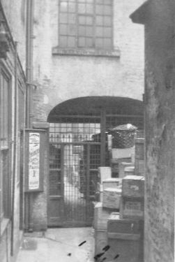 Rear of Chantrey's Studio, Geo. Thos. Wilkinson (GTW) Newsholme, chemist, No. 74 High Street (corner with Change Alley)