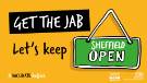 Covid-19 pandemic: Sheffield City Council / Sheffield Clinical Commissioning Group (CCG) graphic - Get the jab - Let's keep Sheffield open