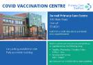 Covid-19 pandemic: Sheffield Primary Care graphic - Covid vaccination centre, Darnall Primary Care Centre, 290 Main Road