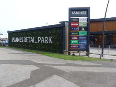 Entrance to St. James Retail Park, Bochum Parkway