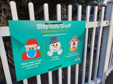 Covid-19 pandemic: Sheffield City Council graphic - Christmas guidelines