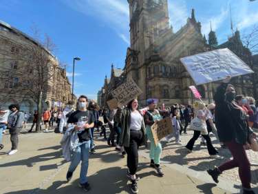 'Sheffield Against the Policing Bill' demonstration, Sheffield