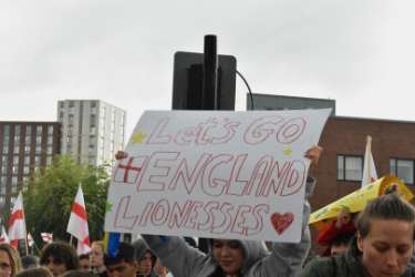 Women's Euros (WEuros): English fans 'Let's go England Lionesses'
