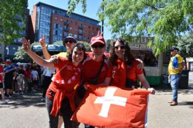 Women's Euros (WEuros): Danish fans, Devonshire Green