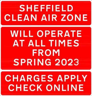 Sheffield's Clean Air Zone (CAZ) starts spring 2023. The most polluting buses, vans, HGVs and taxis will be charged for entering the CAZ. 