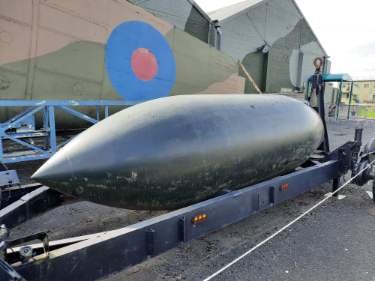 Grand slam 22,0000 lb (10,000 kg) earthquake bomb at the Yorkshire Air Museum