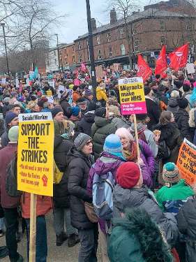 Sheffield strike rally, Devonshire Green