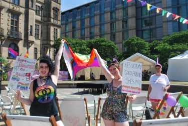 Pinknic, 'Sheffield's largest city centre LGBT family event', Peace Gardens