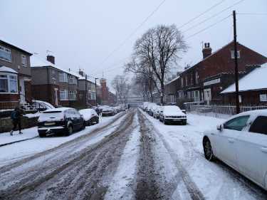 Snow on Meersbrook Park Road