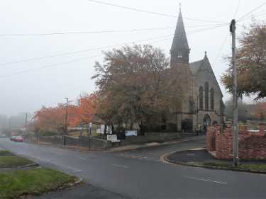 St. Paul C. of E. Church, Norton Lees Lane and (centre) junction of Angerford Avenue