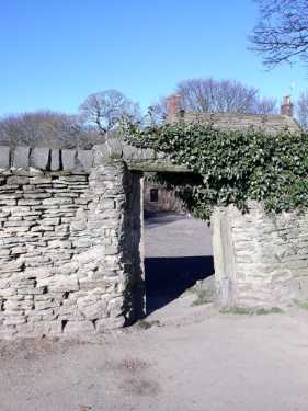 Stone doorway to cottage in Graves Park, off Cobnar Road