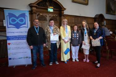 Sheffield City Council's Lifelong Learning service celebrating outstanding ratings from Ofsted