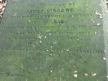 Headstone of James and Mary Linacre, St James, Norton