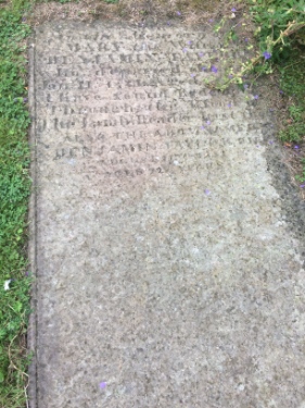 Headstone of Benjamin and Mary Taylor, St James, Norton