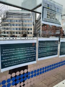 Information posted by so called 'conspiracy theorists' in Sheffield City Centre
