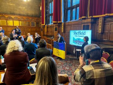Visit to Sheffield of Oleksandr Symchyshyn, Mayor of Khmelnytskyi (Ukraine) and Mykola Vavryshchuk, Deputy Mayor