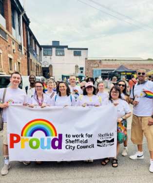 Sheffield City Council staff at Sheffield Pride