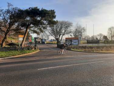 Entrance to Sheffield Tigers Rugby Union Football Club, Dore Moor, Hathersage Road