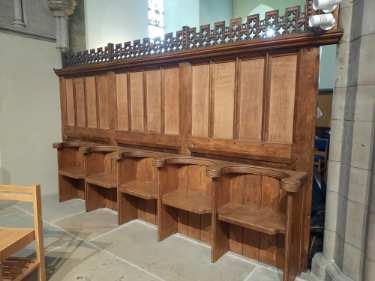 Choir stalls, All Saints C. of E. Church, Ecclesall